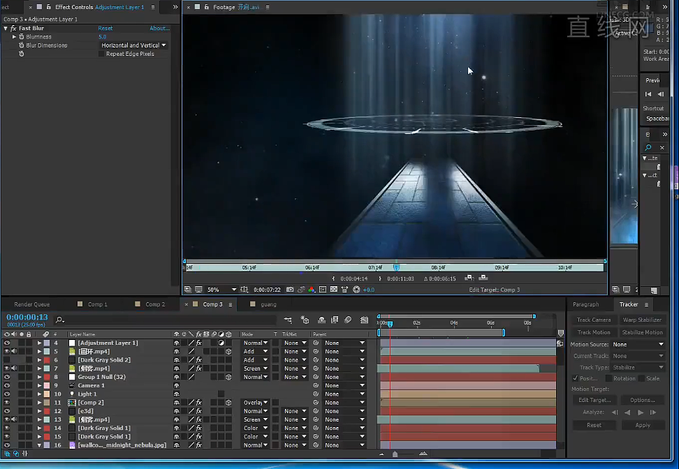 AE教程AE合成进阶技巧AE栏目包装