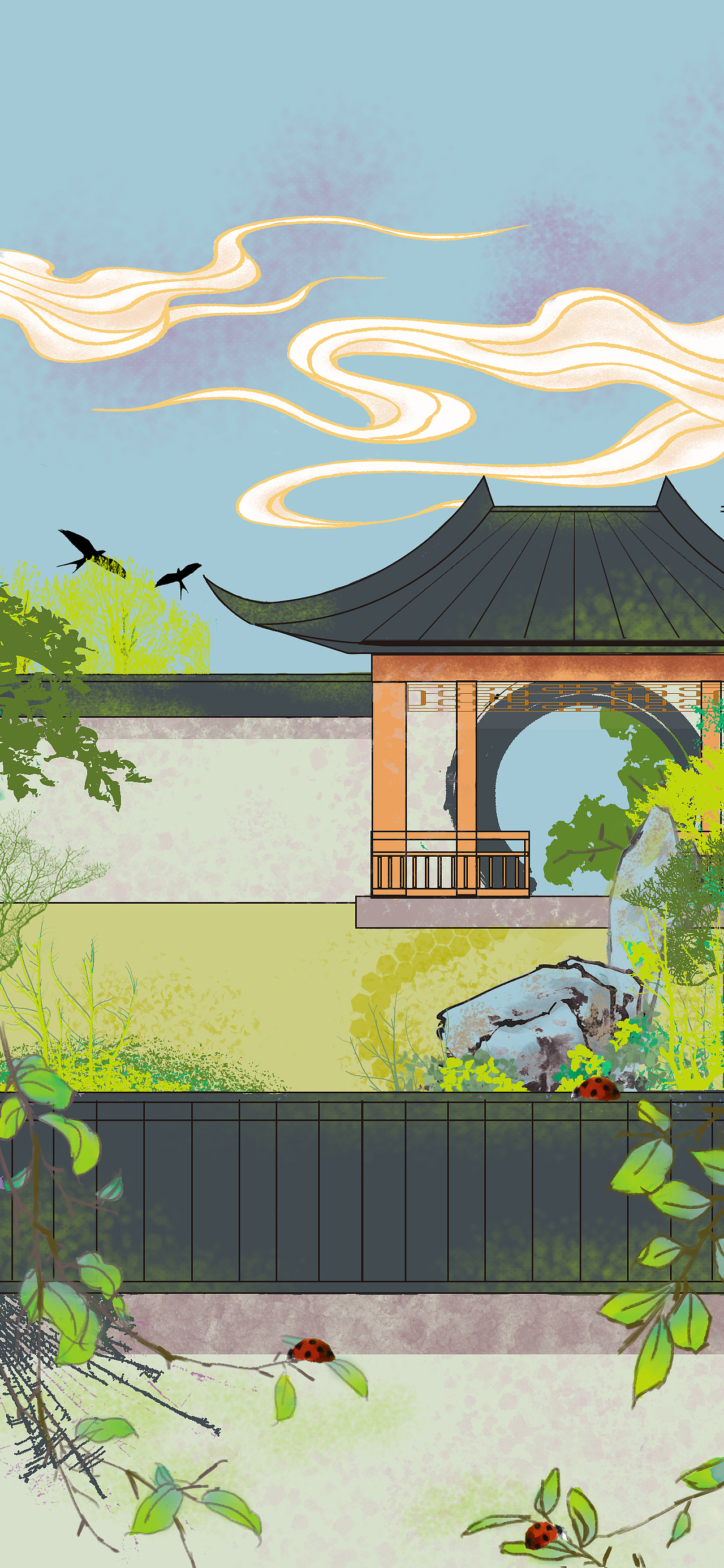 二十四节气其八（图ZMjEwMzgyNjM2） - 商业插画 - 站酷设计师癸酉BAI原创素材 - 站酷ZCOOL
