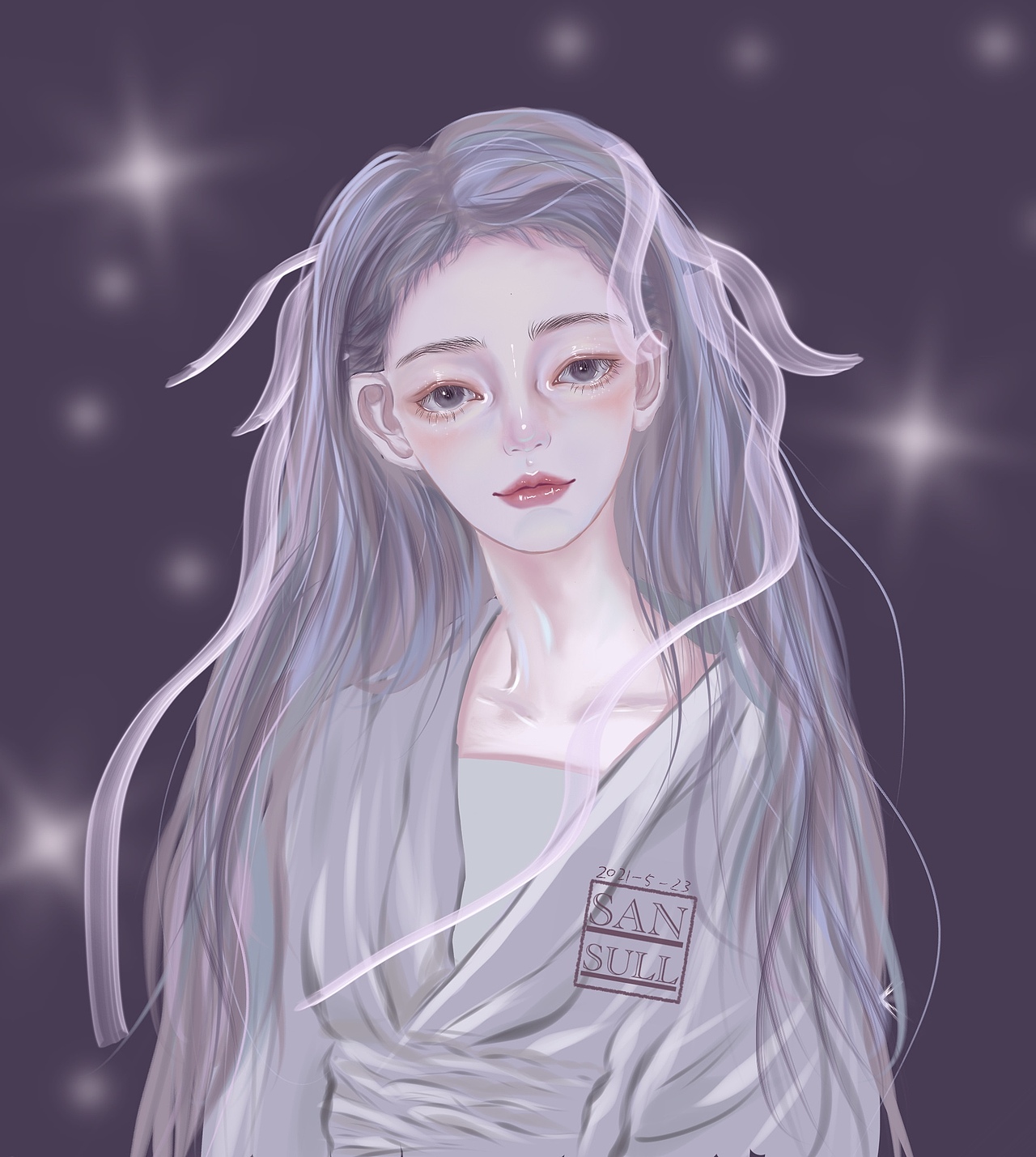 临摹了gua老师的这张画，我有种茅塞顿开的感觉，所以前面画的要比后面画的好看