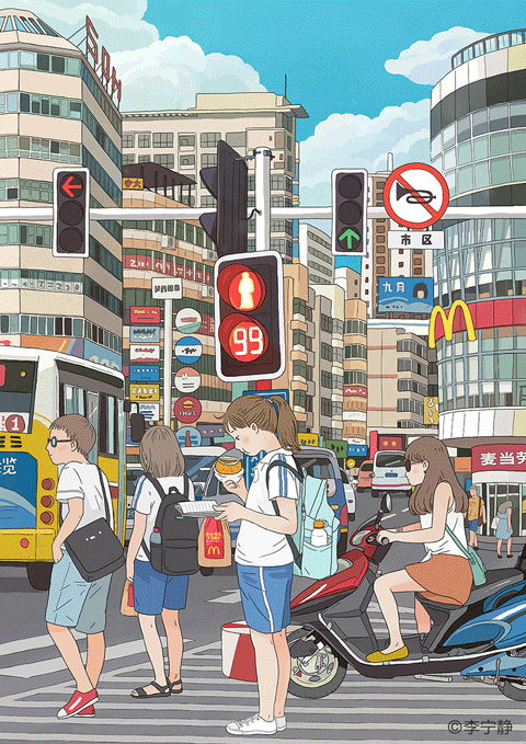 麦当劳合作插画－带过程（图ZNTY2NjU2ODA=） - 商业插画 - 站酷设计师李宁静april原创素材 - 站酷ZCOOL