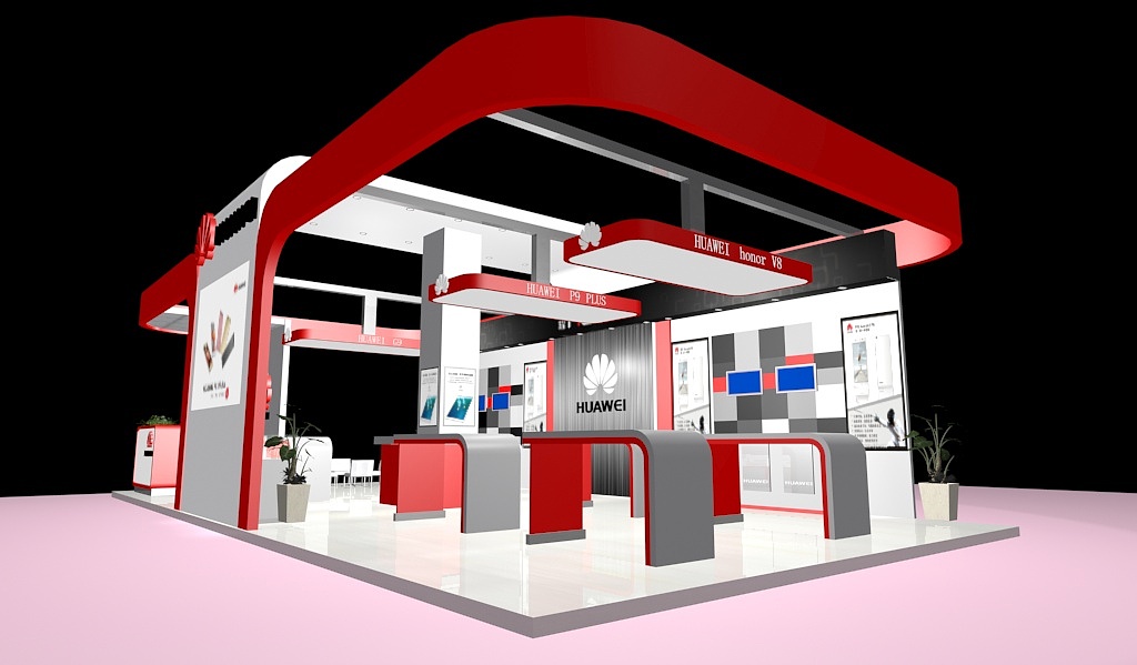 华为展台设计（图ZMTA2NzMyOTUy） - 展陈设计 - 站酷设计师酸奶的冰激凌原创素材 - 站酷ZCOOL