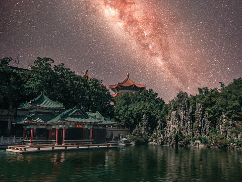 星空下的圆玄道观