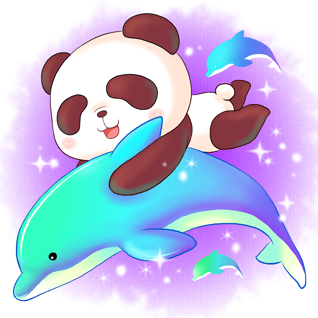 熊猫嘟嘟的清凉夏日头像