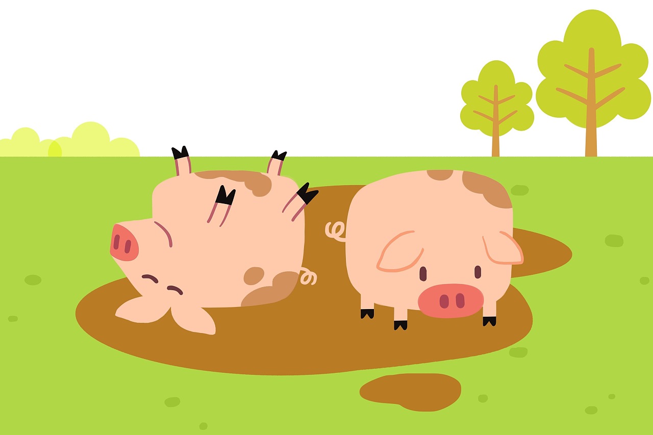 手绘猪年睡觉的小猪可爱卡通商用动物形象模板免费下载_psd格式_2000像素_编号32366243-千图网