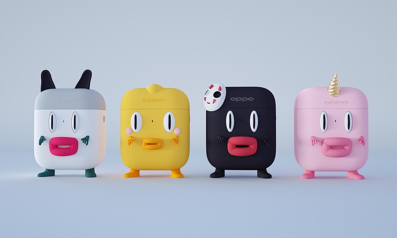 “o"ppo耳机真有一套（图ZMTkyODY5MzIw） - 图案 - 站酷设计师阿叮设计事务所原创素材 - 站酷ZCOOL