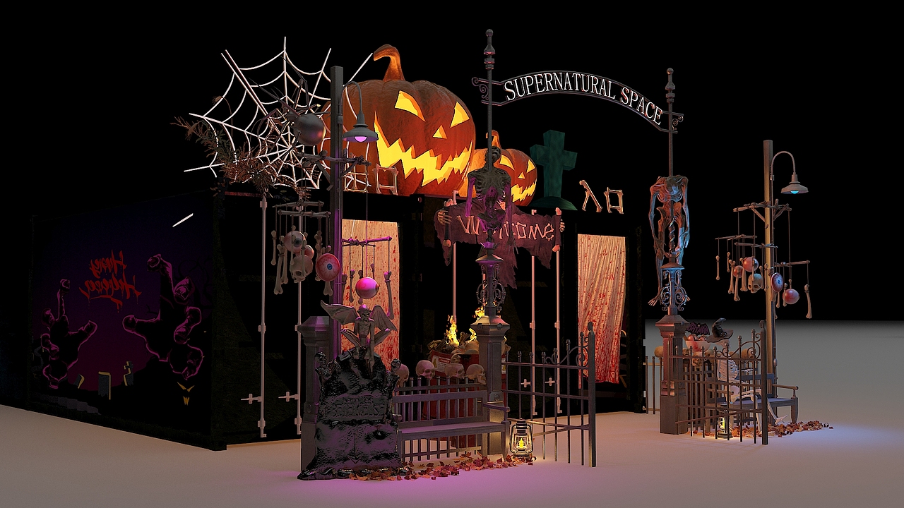欢乐谷万圣节 | 集装箱鬼屋门头（图ZMjgzOTc3MDcy） - 商业空间设计 - 站酷设计师Y一Kevin原创素材 - 站酷ZCOOL