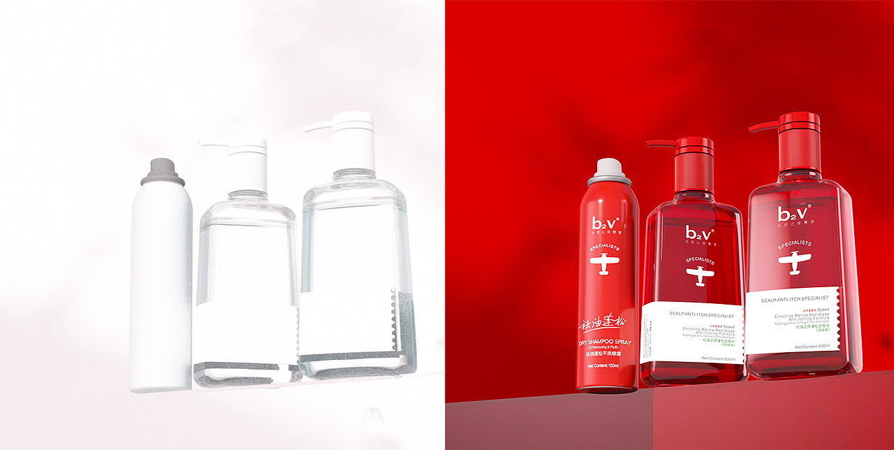 洗发水c4d场景建模+b2v详情页（图ZMjg2MTYzOTI0） - 电商 - 站酷设计师善小子原创素材 - 站酷ZCOOL