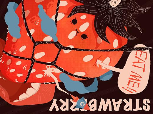 BIG水果系列插画