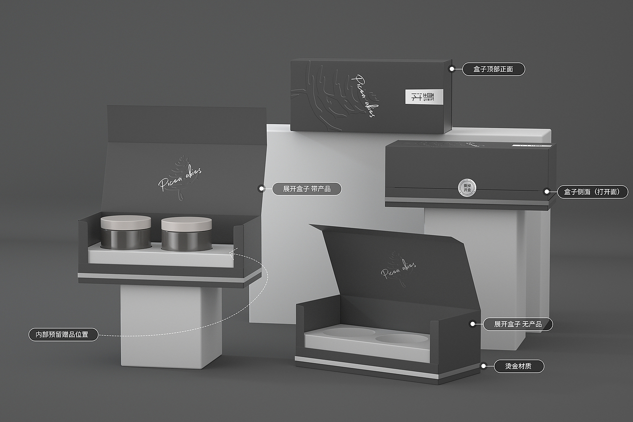 包装盒设计-C4D建模渲染-效果图展示
