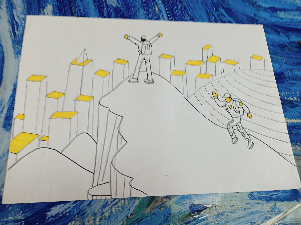 星光校园上色过程