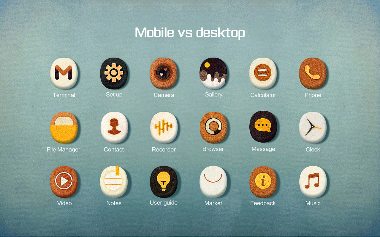 处女座毛毡手机桌面主题诞生!