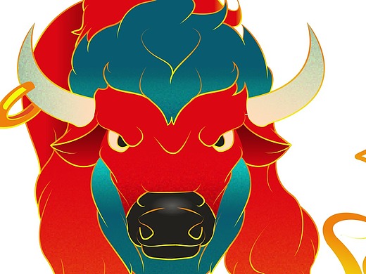喜庆新年牛元素2