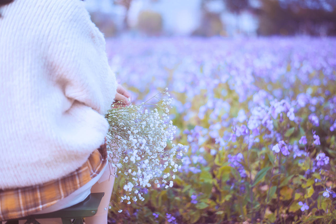 春天里的二月蓝（图ZMjUwNjYxMDA4） - 人像摄影 - 站酷设计师诗诗果儿原创素材 - 站酷ZCOOL