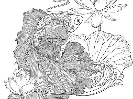 原创国潮插画线稿合集