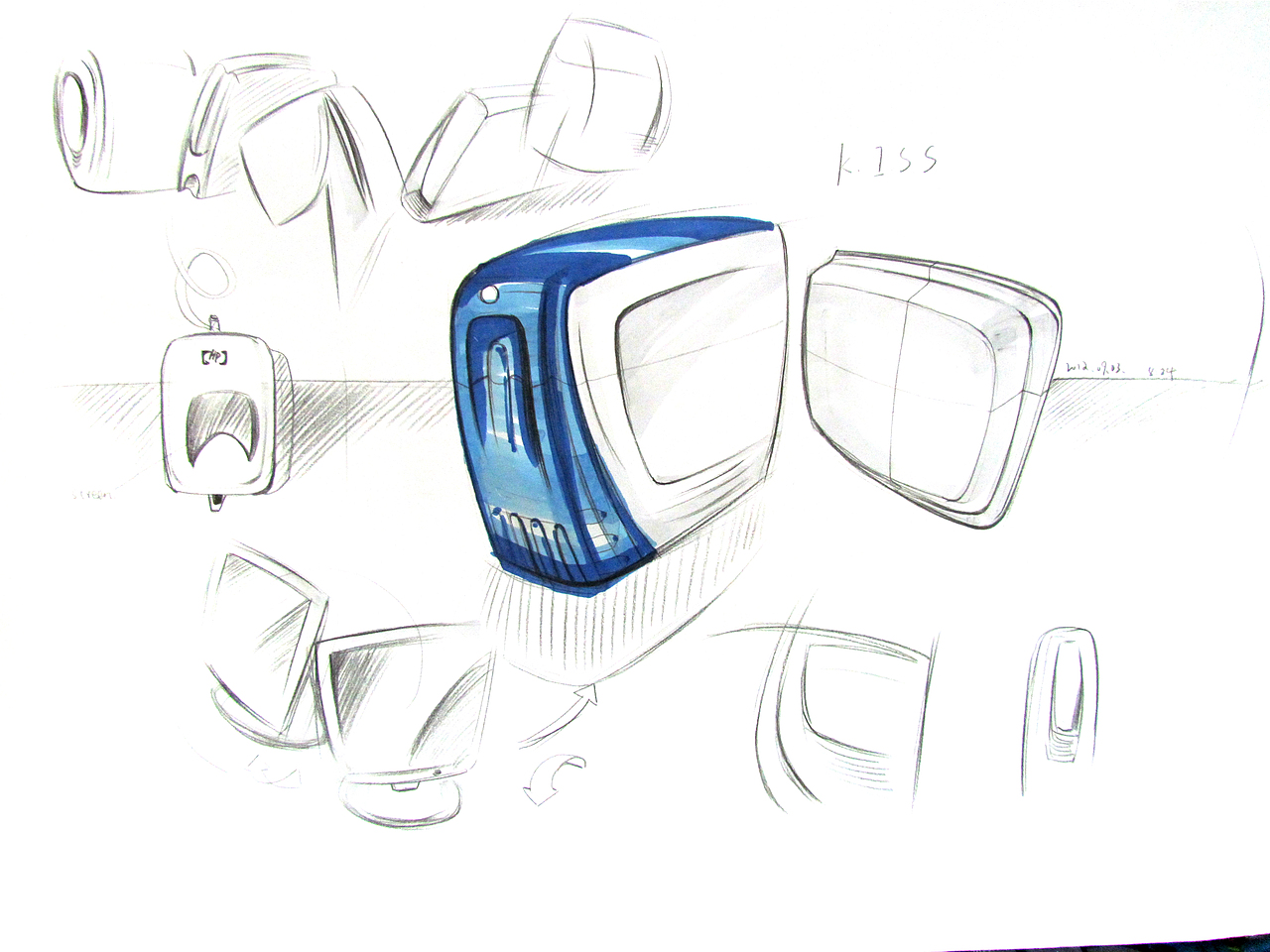 马克笔手绘:工业产品手绘练习 ——马克笔临摹