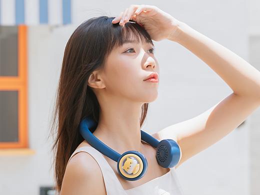 艾芭莎 挂脖风扇