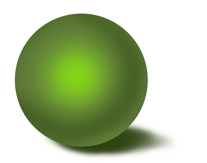 手绘插画原画CG板绘彩色球体素描