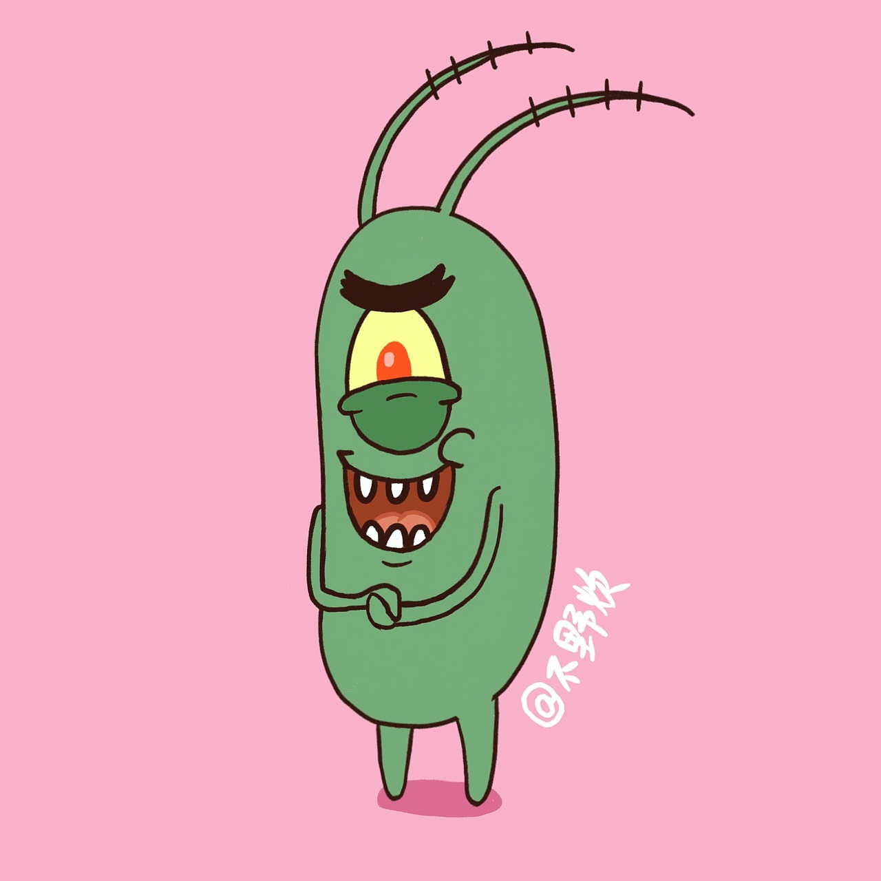 哈～喜欢绿绿的小玩意（图ZMjQxOTMwNjAw） - 新锐潮流插画 - 站酷设计师秋豆麻袋LLY原创素材 - 站酷ZCOOL