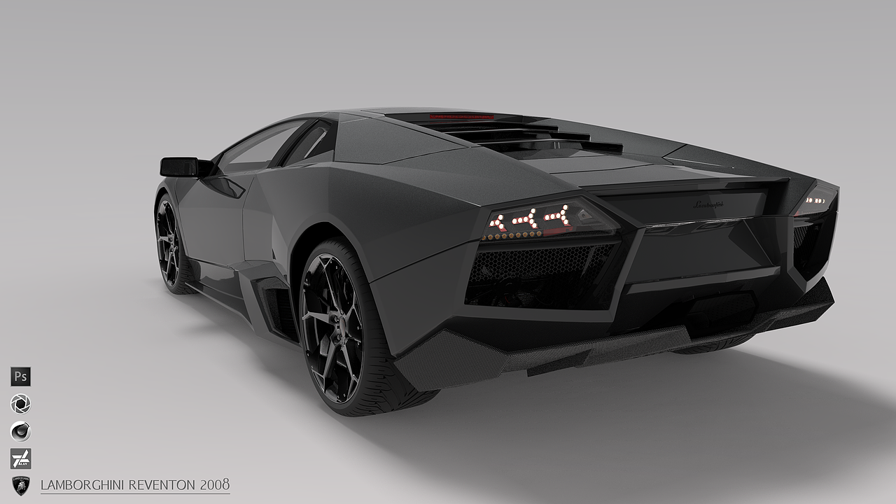 Lamborghini Reventon 2008 C4D标准渲染器练习（图ZMTA2MTcxODQ4） - 机械/交通 - 站酷设计师ganjinlong原创素材 - 站酷ZCOOL