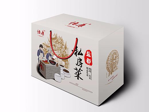 盐都私房菜礼盒和包装袋设计