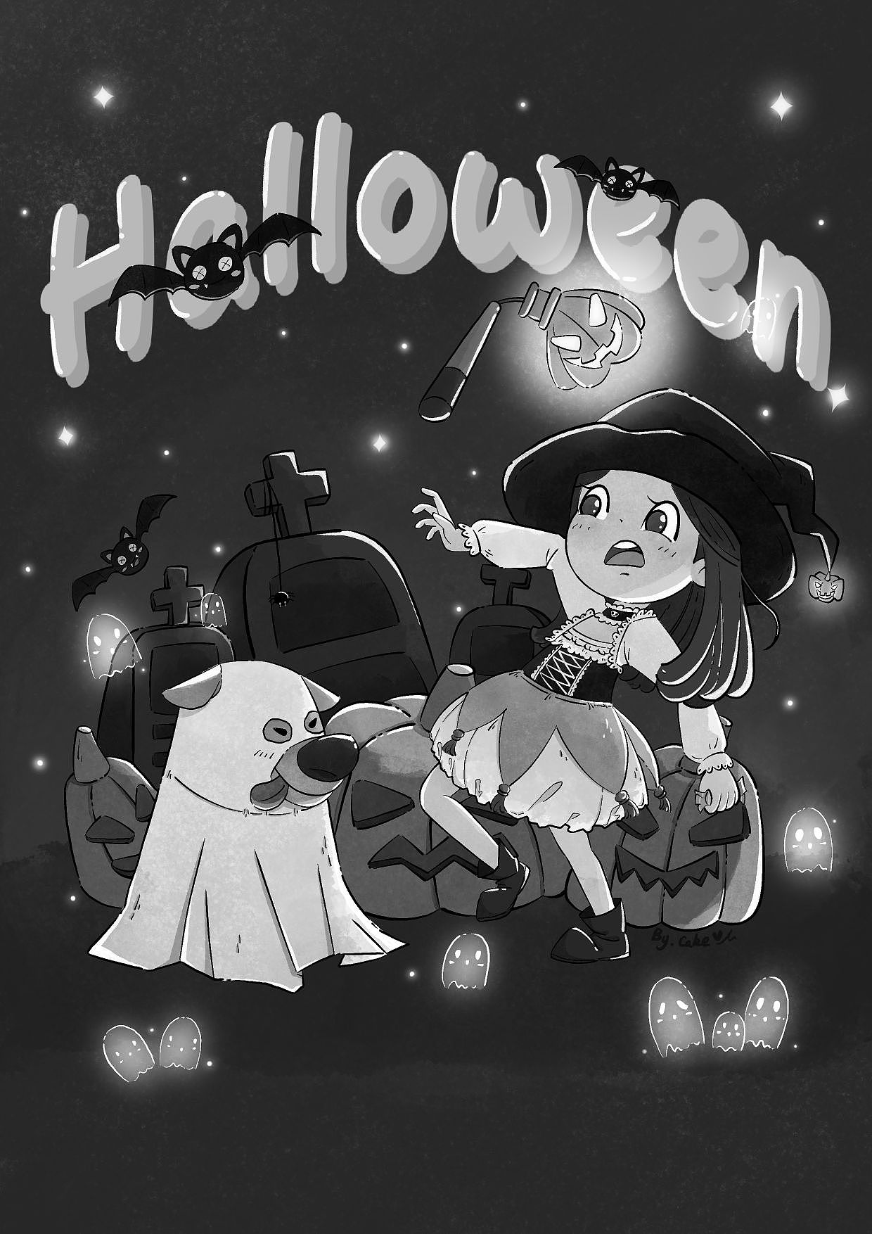 万圣节主题插画