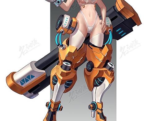 兔耳机甲女士兵
