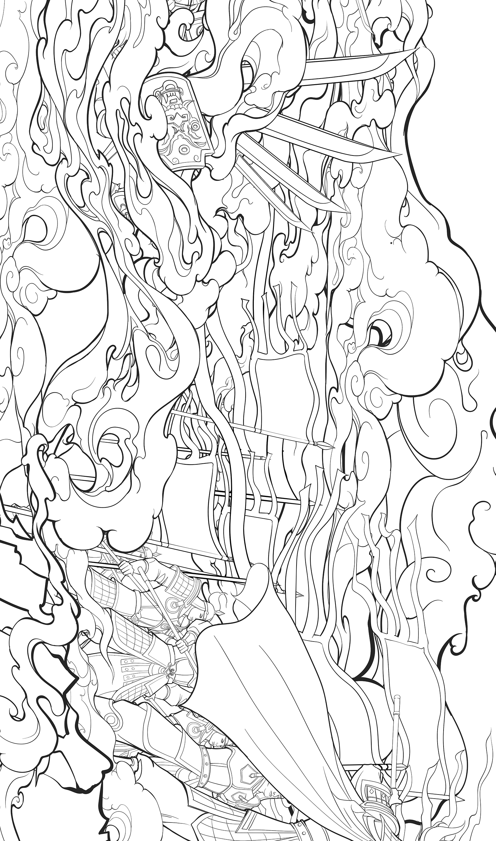 网易游戏《大唐无双》宣传片插画