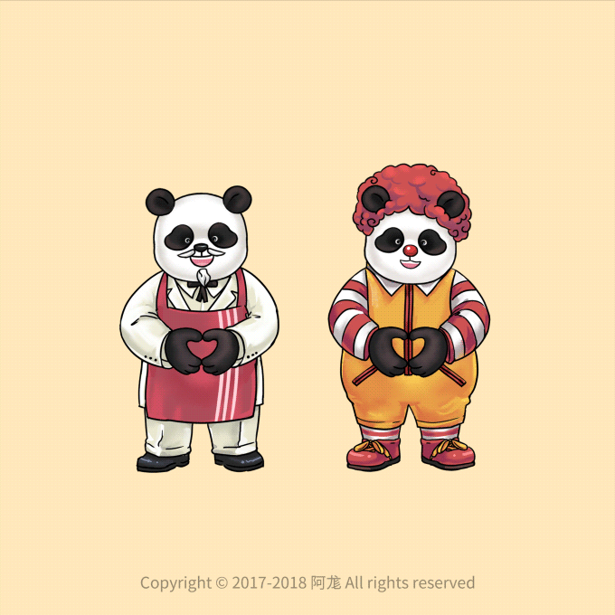 七夕滚粮来了，滚滚版经典情侣合集（图ZMTI1NDU5NzI0） - 艺术插画 - 站酷设计师阿尨原创素材 - 站酷ZCOOL