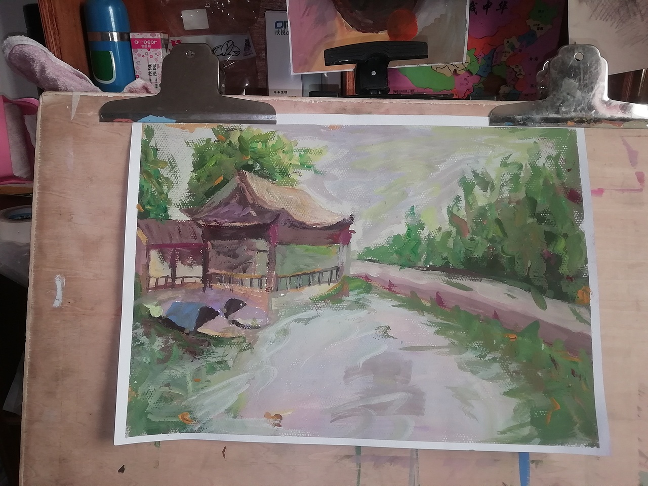 宫崎骏 风格色彩风景