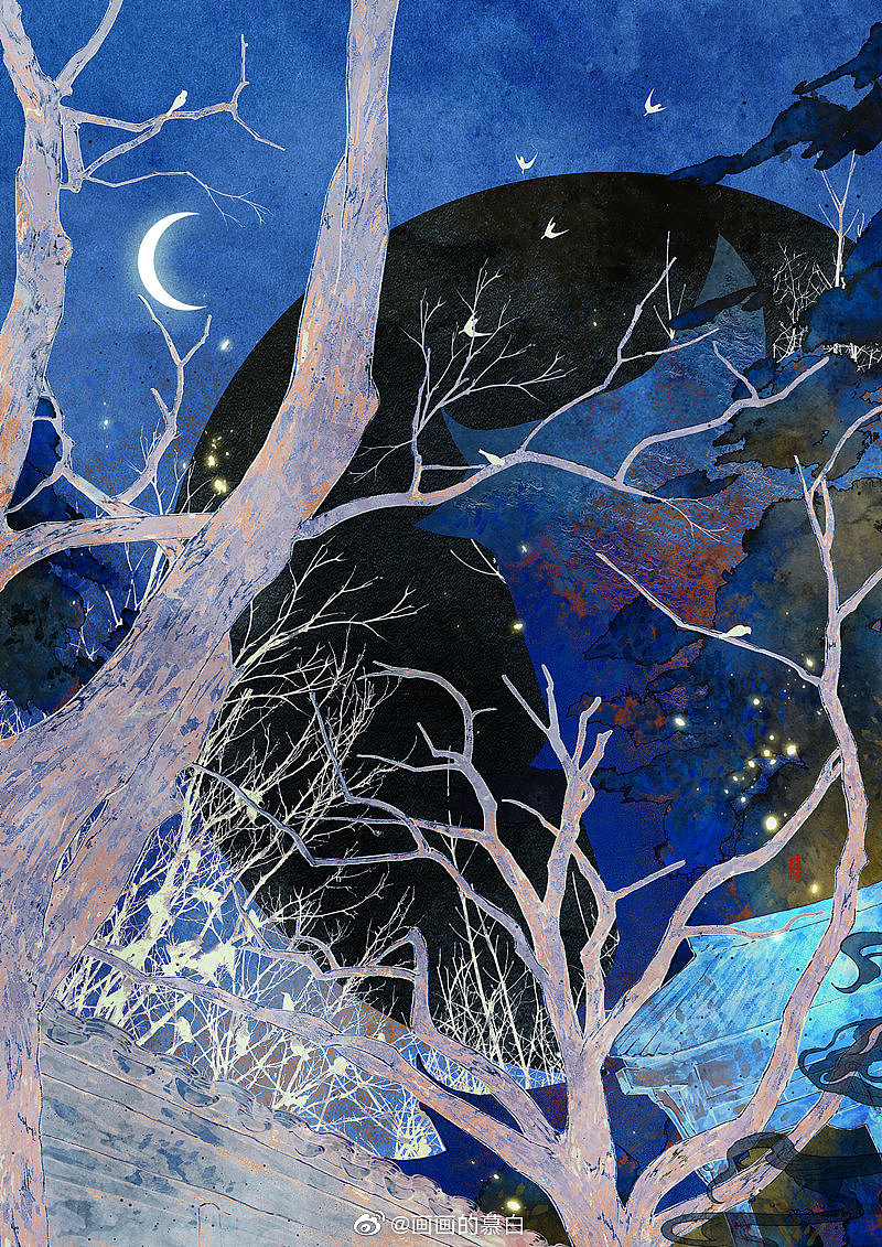 2019作品集︱《踏梦山河》（图ZMTg3Mzg3Mjky） - 艺术插画 - 站酷设计师慕白__原创素材 - 站酷ZCOOL