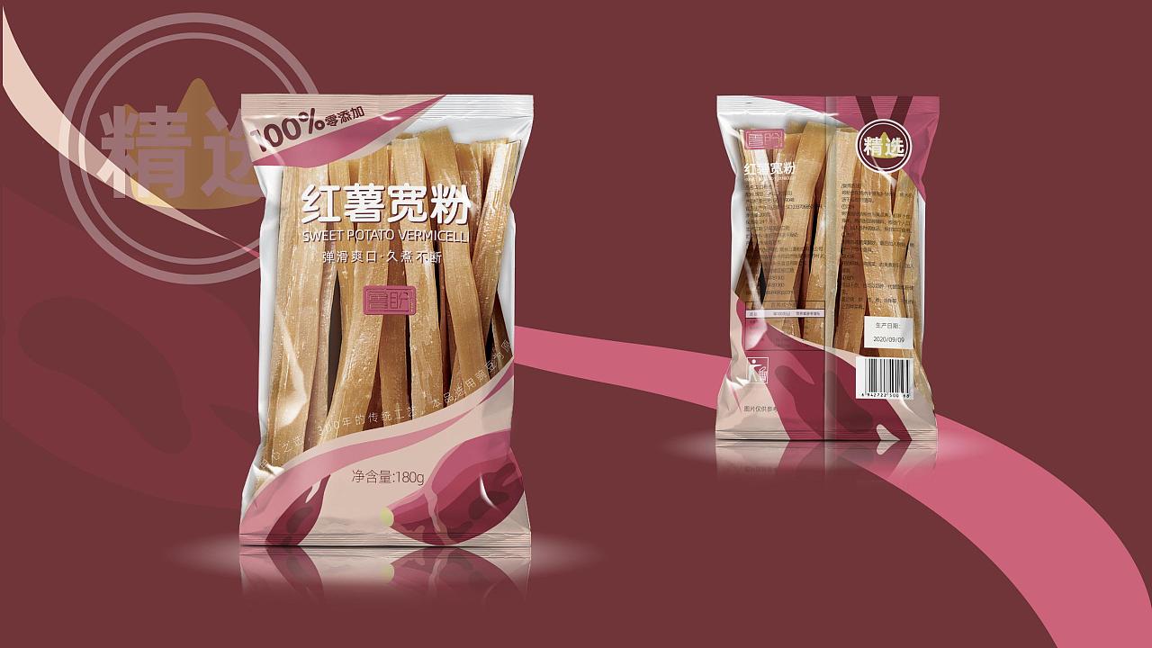 【零度创意】鲁盼龙口粉丝及红薯宽粉包装设计-1