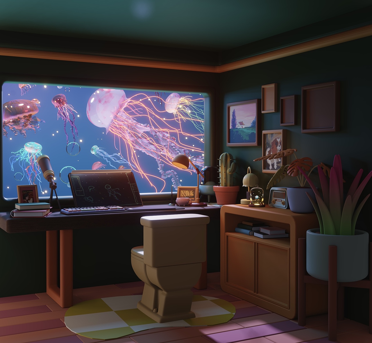 在脑海里养了一缸的水母