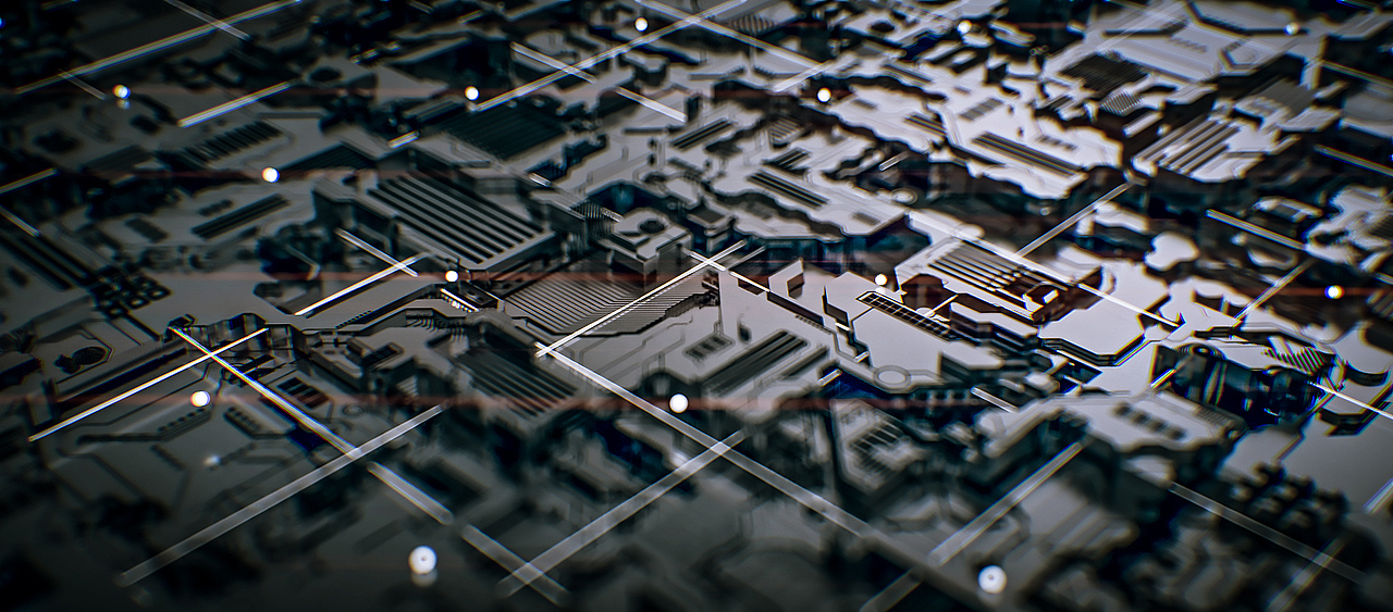 电路板置换贴图置换效果