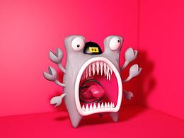 c4d—小怪兽练习