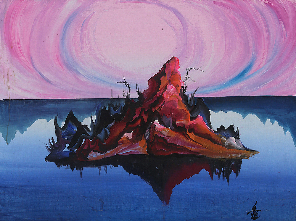 《冰淇淋蓬莱》60x80cm 布面丙烯 2015