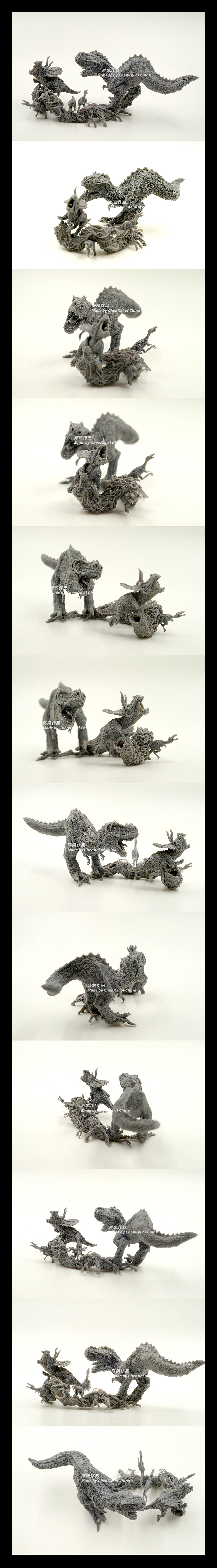 CK:3D打印笔挑战3D打印机之——侏罗纪的猎杀（图ZNDg5OTMwNjA=） - 其他手工艺 - 站酷设计师凯撒世界原创素材 - 站酷ZCOOL