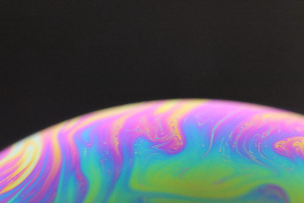 五彩斑斓五颜六色彩色泡泡图片素材壁纸第6集