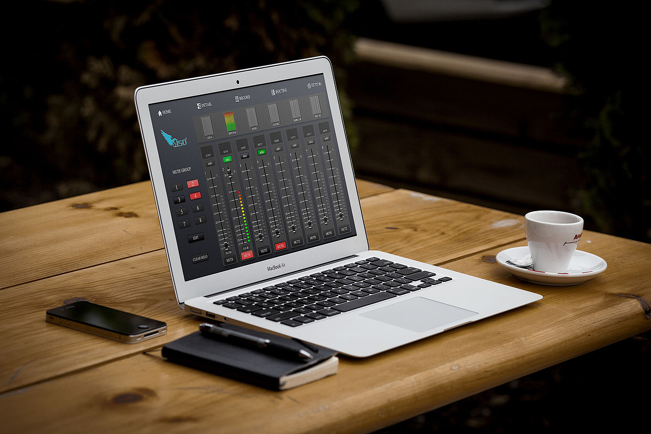 dw100软件调音台ipad平板电脑ui界面设计