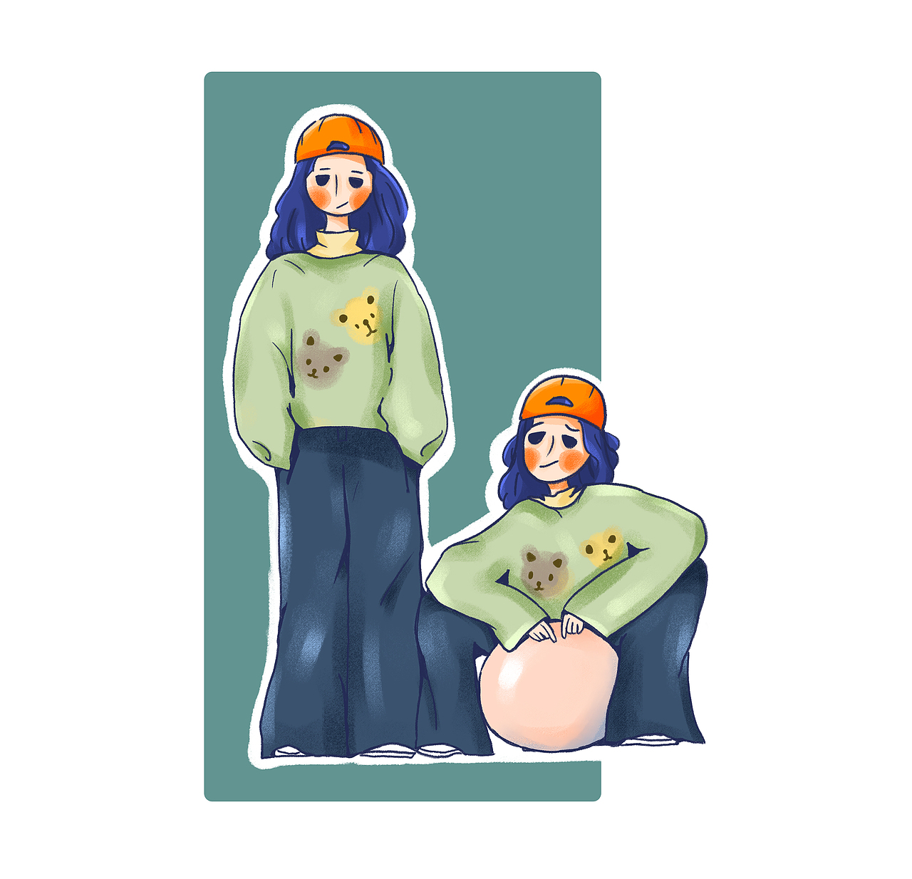 古柳家族(双胞胎姐妹的日常古怪穿搭)