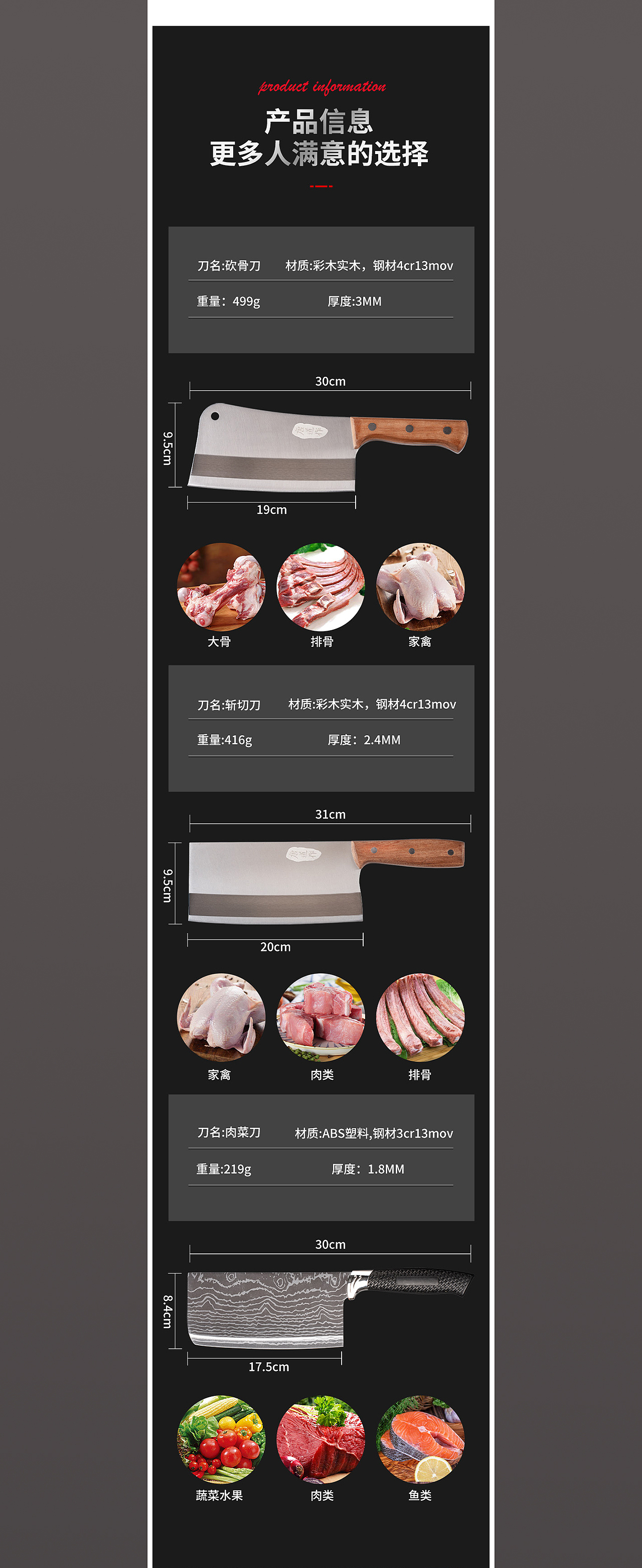 大马士刀具详情页（图ZMjU5MjA2MjE2） - 电商 - 站酷设计师Cherry_酸奶原创素材 - 站酷ZCOOL