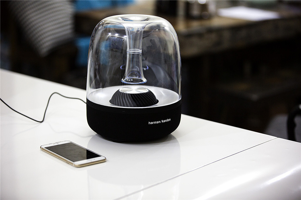 harman/kardon aura 翡翠蓝牙音箱实拍 蓝牙音响