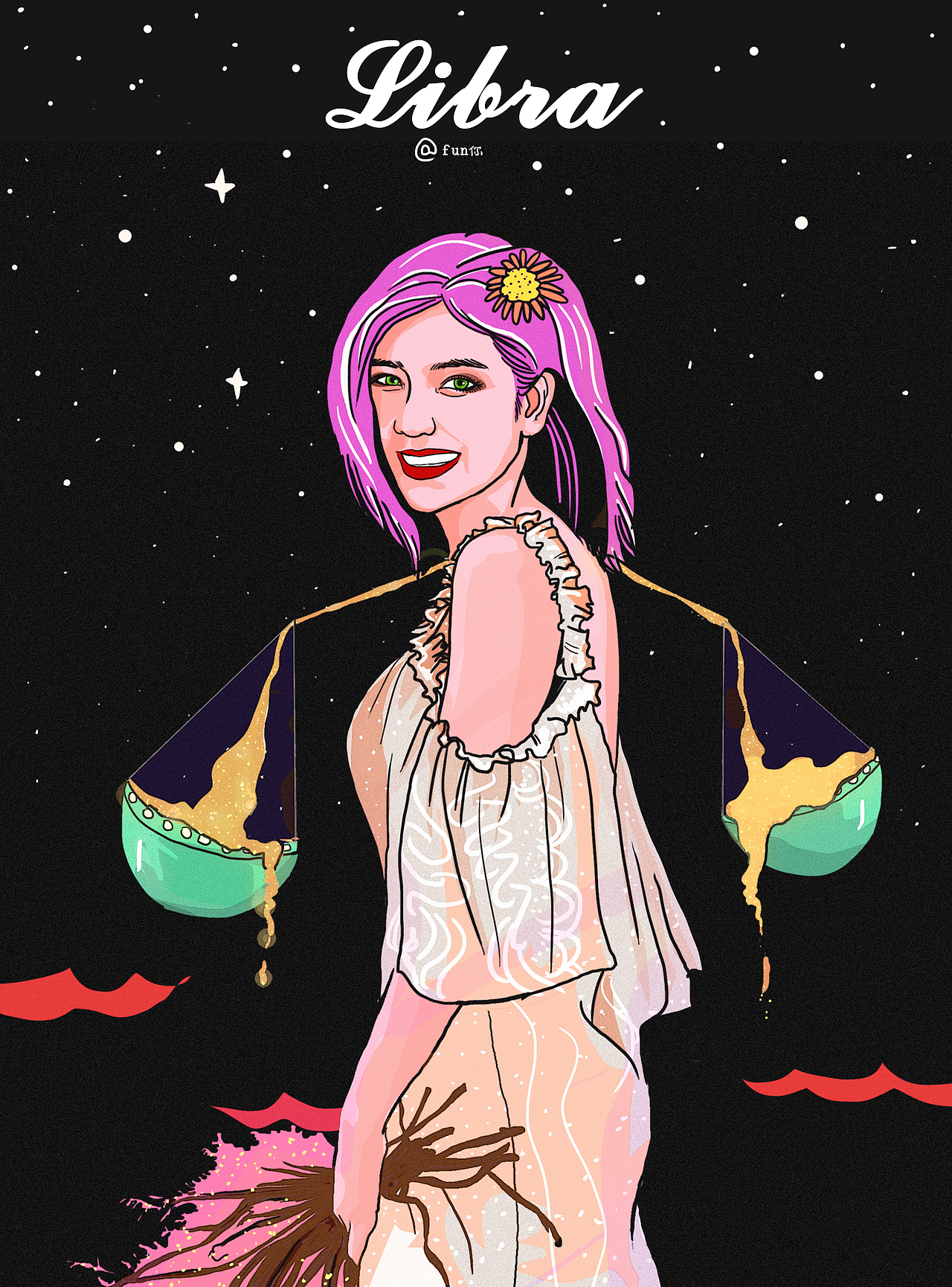 星座与月光（图ZOTkyNTU2MDg=） - 商业插画 - 站酷设计师fun你原创素材 - 站酷ZCOOL