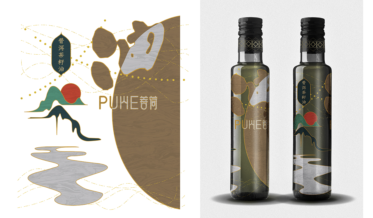 普洱茶籽油包装设计