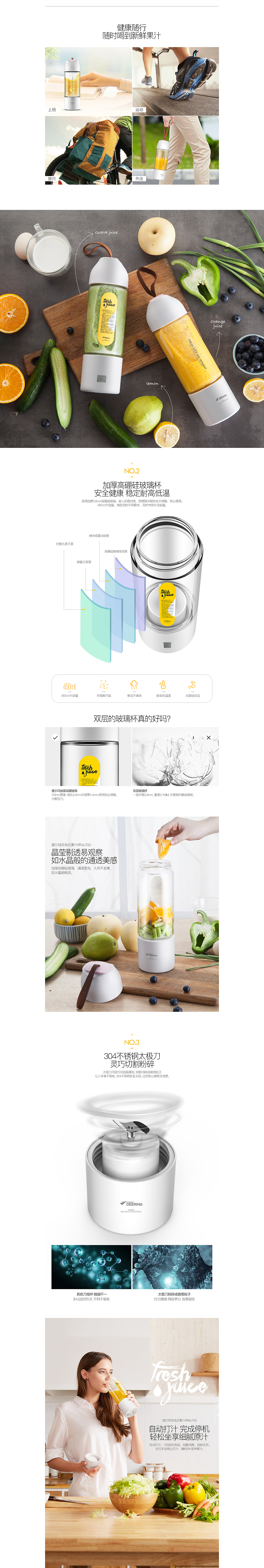 飞鱼视觉工厂-德尔玛果汁杯详情页