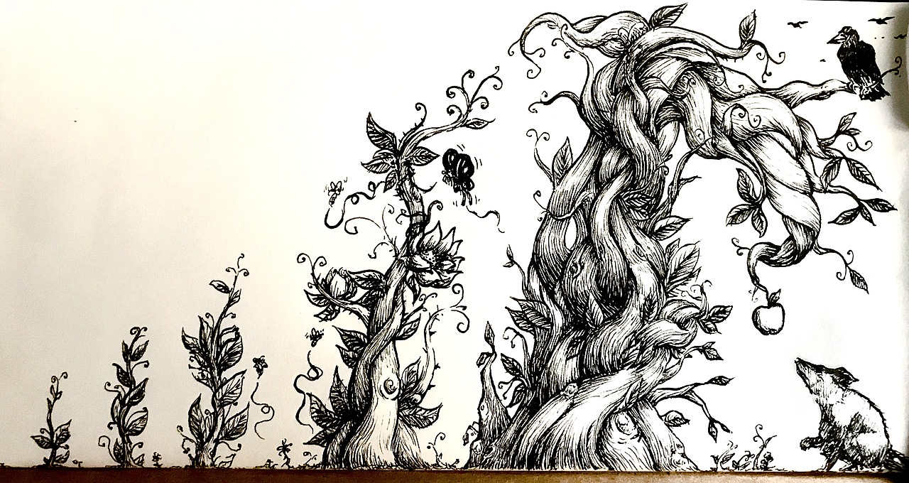 脑子一团浆糊的时候就得用线条把那些鬼东西从脑洞里一点一点挤出来然后用自己诡异的思想去恶心别人的眼睛。（图ZNzc4MzcxMDA=） - 绘画 - 站酷设计师Ecno原创素材 - 站酷ZCOOL