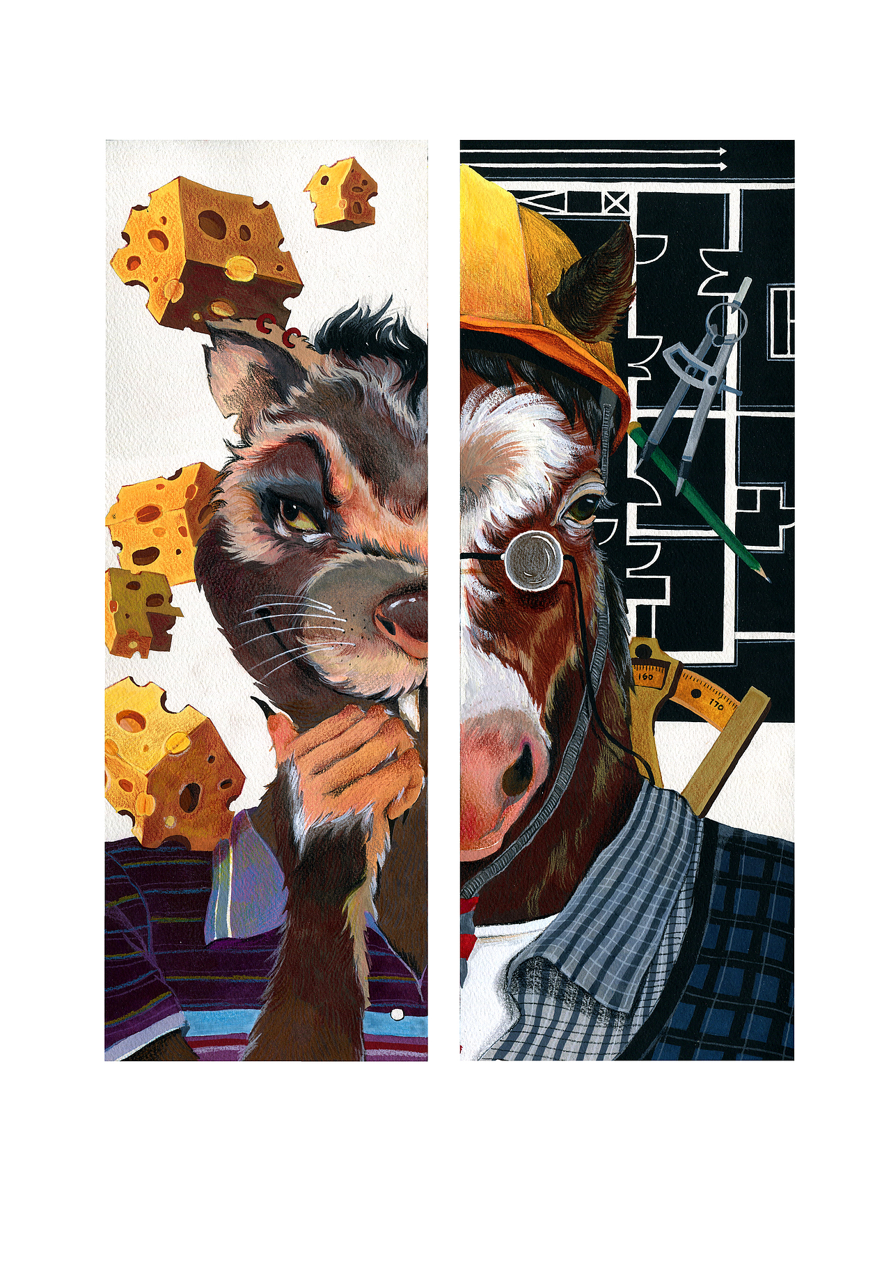 十二生肖之反腐倡廉（图ZOTkzMzkzNjA=） - 艺术插画 - 站酷设计师王三好Selene原创素材 - 站酷ZCOOL