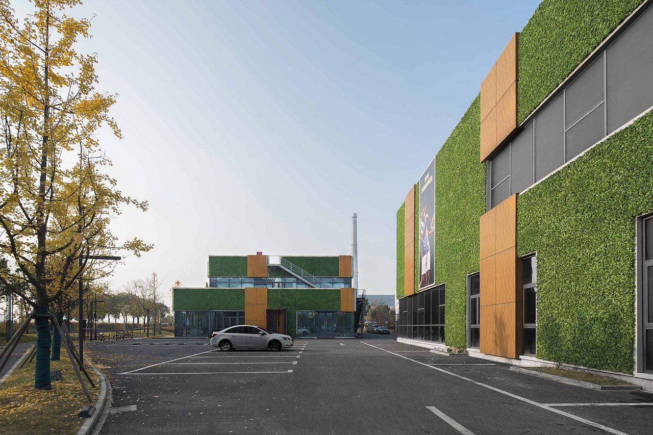 沿滨江绿化视角