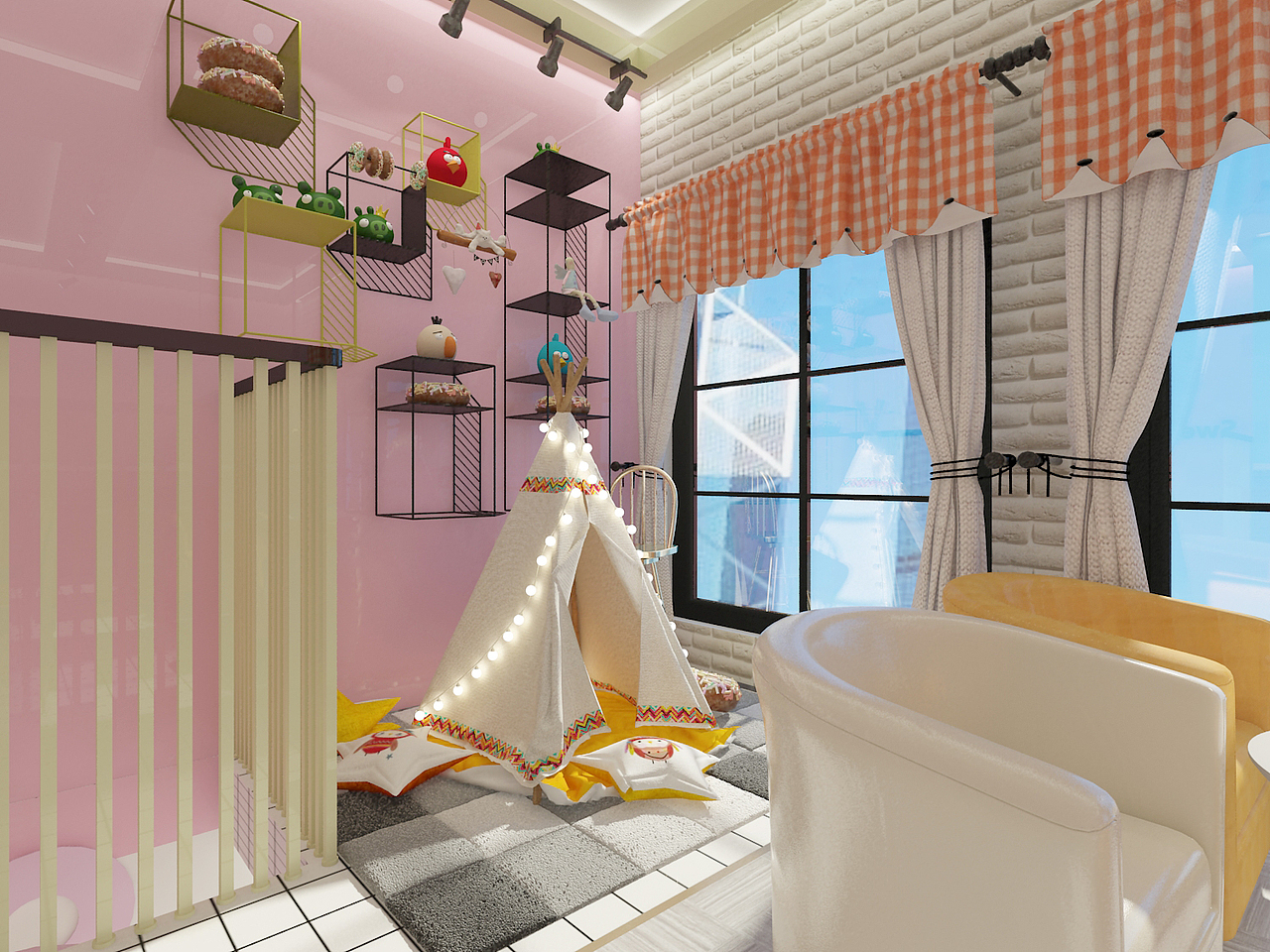 Sweet cakes基于vi的空间设计（7m*7m*7m）（图ZODMxNjIwNzY=） - 建筑/空间 - 站酷设计师吴连影原创素材 - 站酷ZCOOL