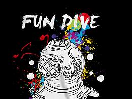 FUN-DIVE主題T