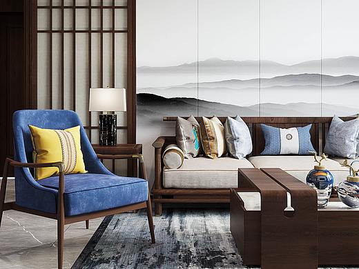 眾合建設(shè)丨新中式風格（個人主頁-ZNDEzMTEyMDQ=） - 家裝設(shè)計 - 站酷設(shè)計師郭超設(shè)計Franck原創(chuàng)素材 - 站酷ZCOOL